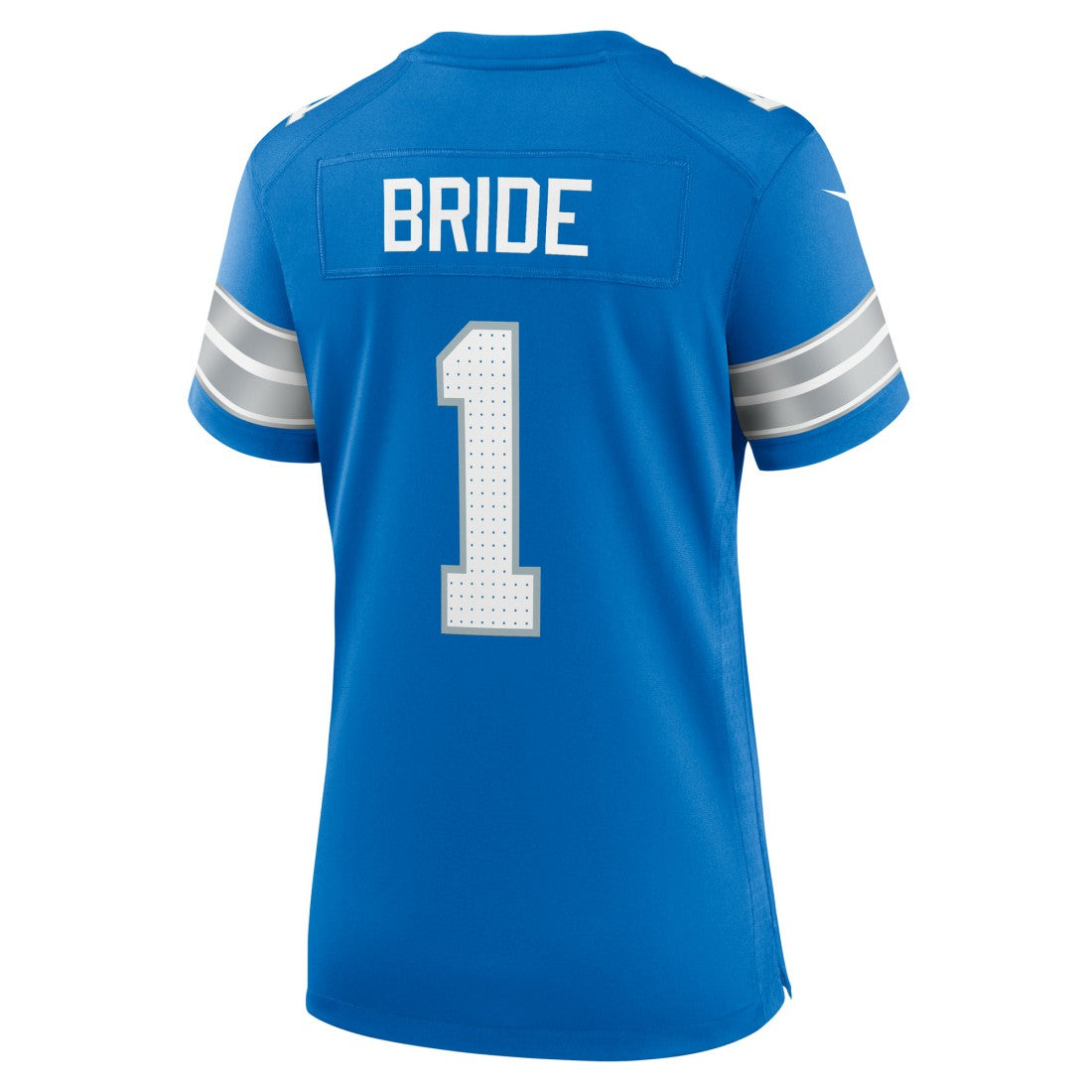 Nike Number 1 Bride Detroit Lions Women's Game Jersey Blue