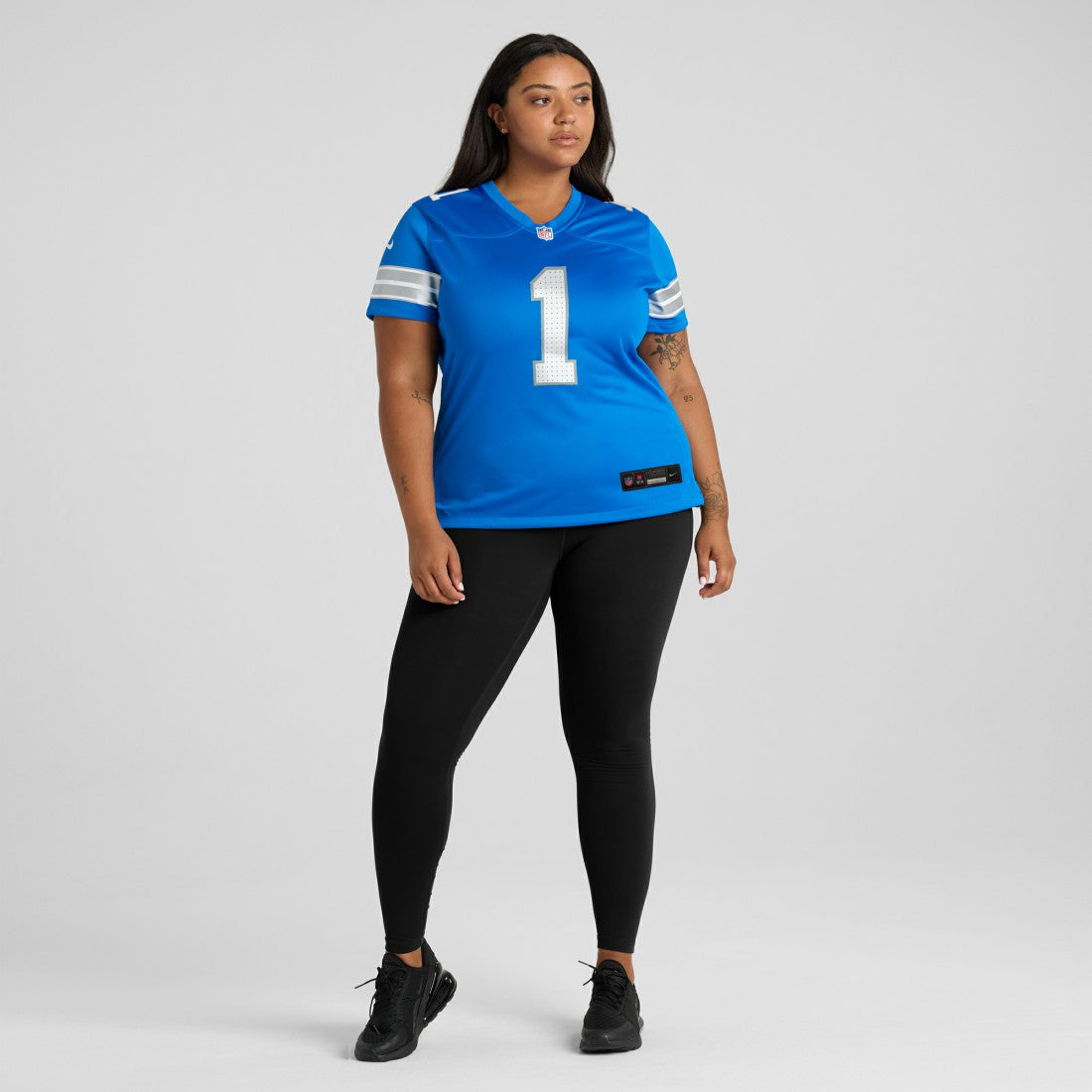 Nike Number 1 Bride Detroit Lions Women's Game Jersey Blue