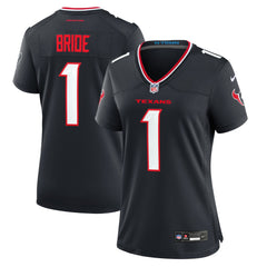 Nike Number 1 Bride Houston Texans Women's Game Jersey Navy