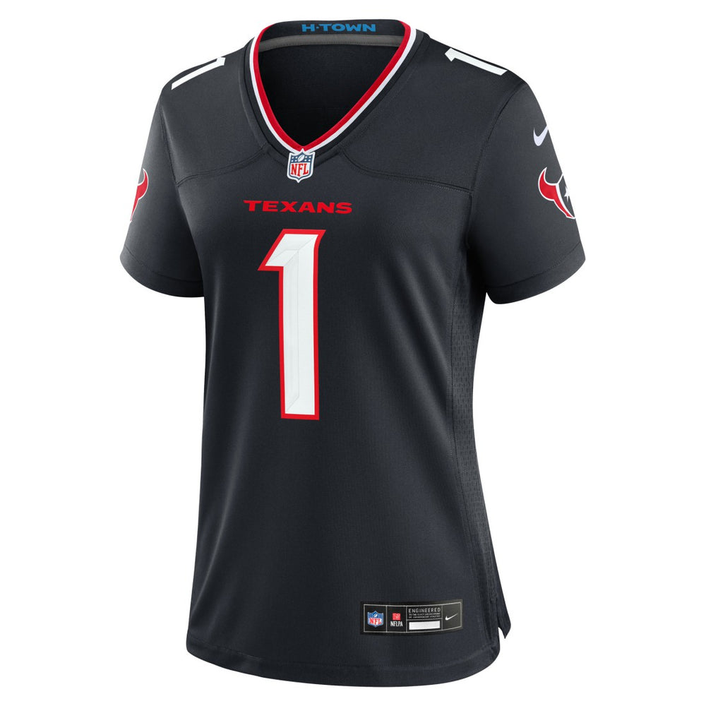 Nike Number 1 Bride Houston Texans Women's Game Jersey Navy