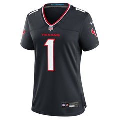 Nike Number 1 Bride Houston Texans Women's Game Jersey Navy