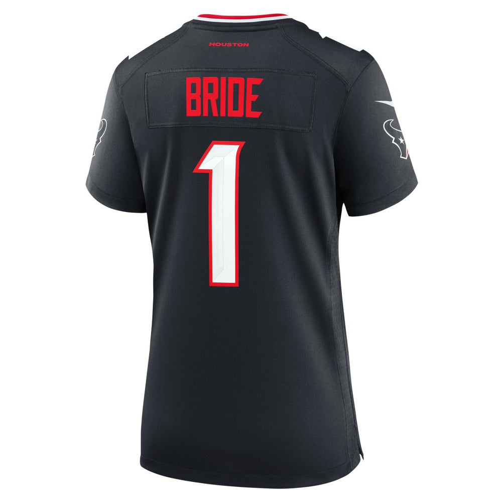 Nike Number 1 Bride Houston Texans Women's Game Jersey Navy