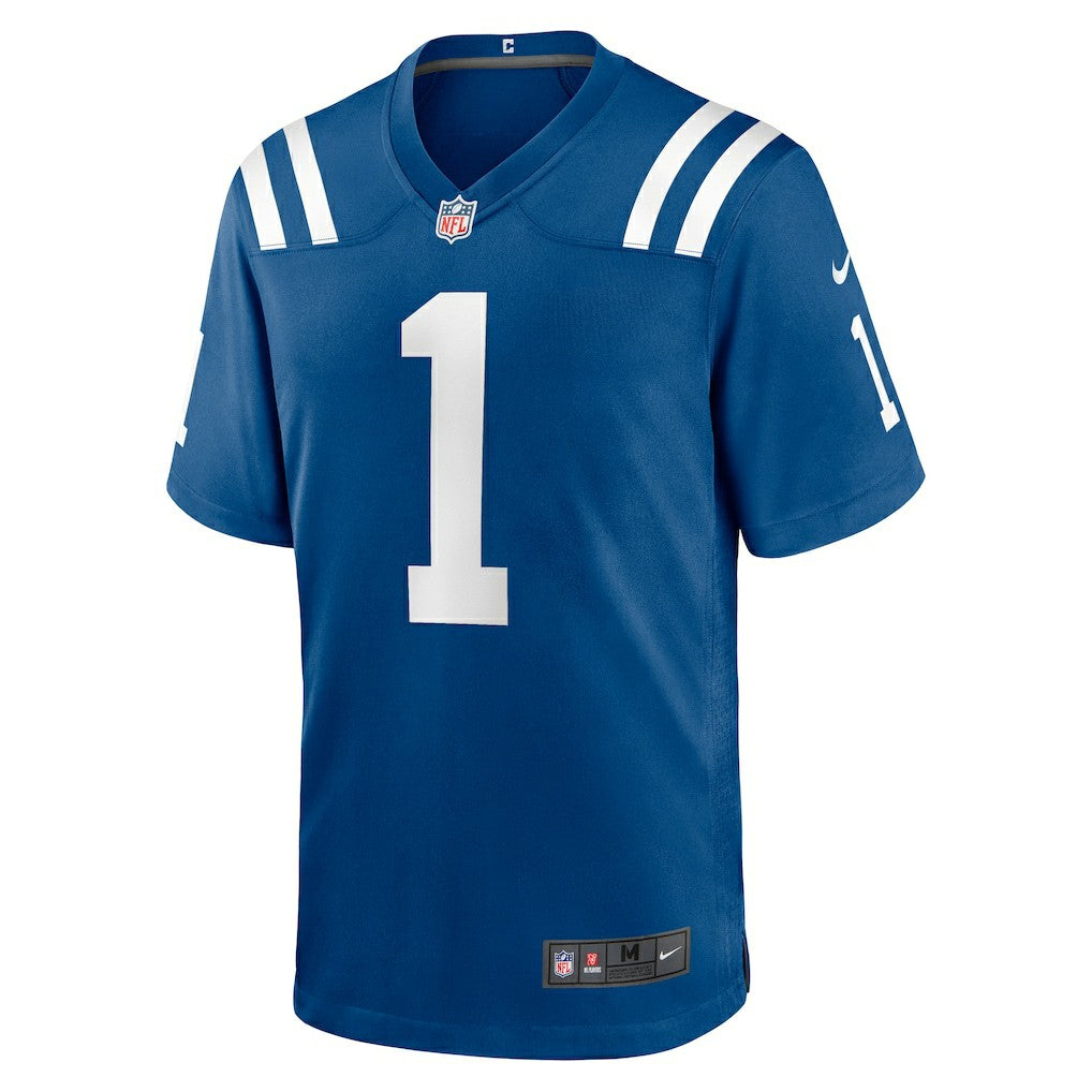 Nike Number 1 Groom Indianapolis Colts Game Jersey Royal