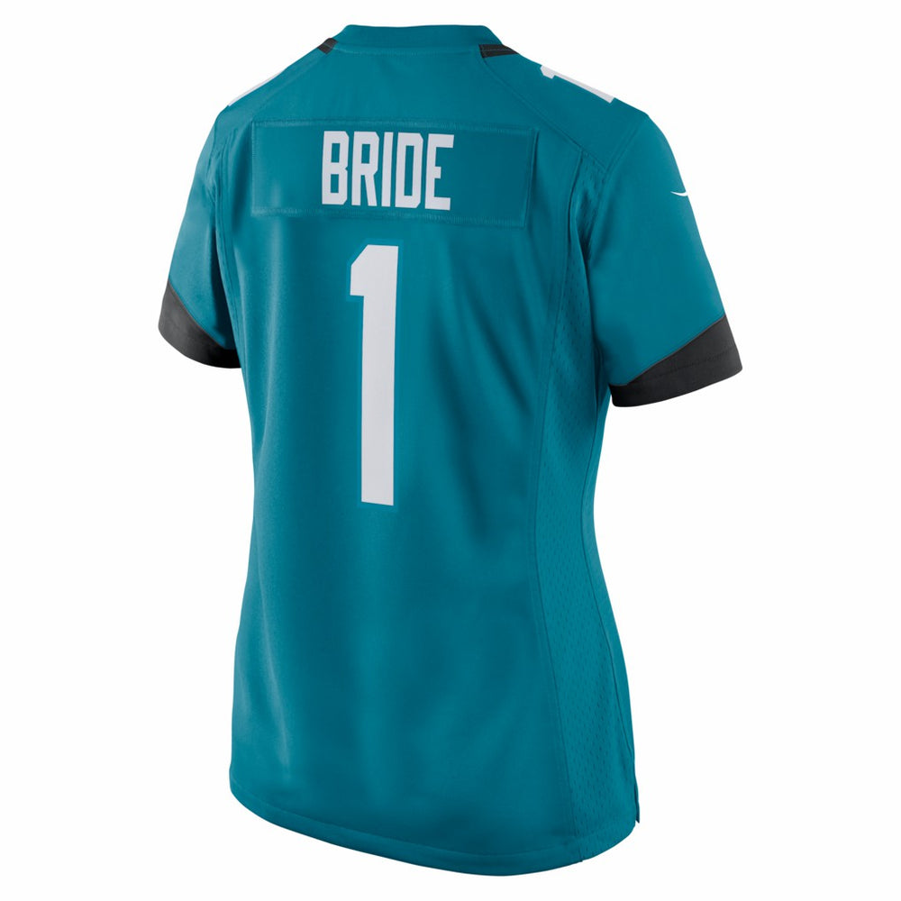 Nike Number 1 Bride Jacksonville Jaguars Women's Game Jersey Teal