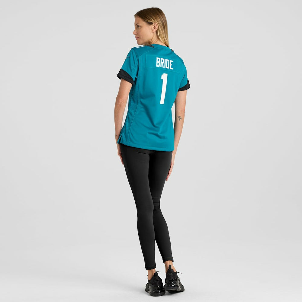 Nike Number 1 Bride Jacksonville Jaguars Women's Game Jersey Teal
