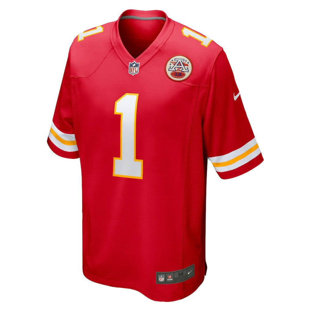 Nike Number 1 Groom Kansas City Chiefs Game Jersey Red