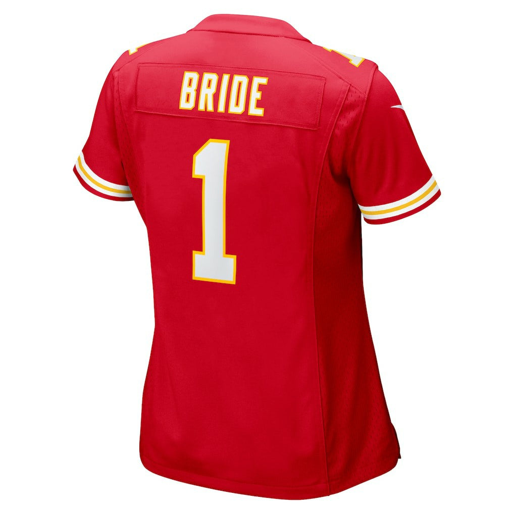 Nike Number 1 Bride Kansas City Chiefs Women's Game Jersey Red