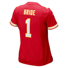 Nike Number 1 Bride Kansas City Chiefs Women's Game Jersey Red