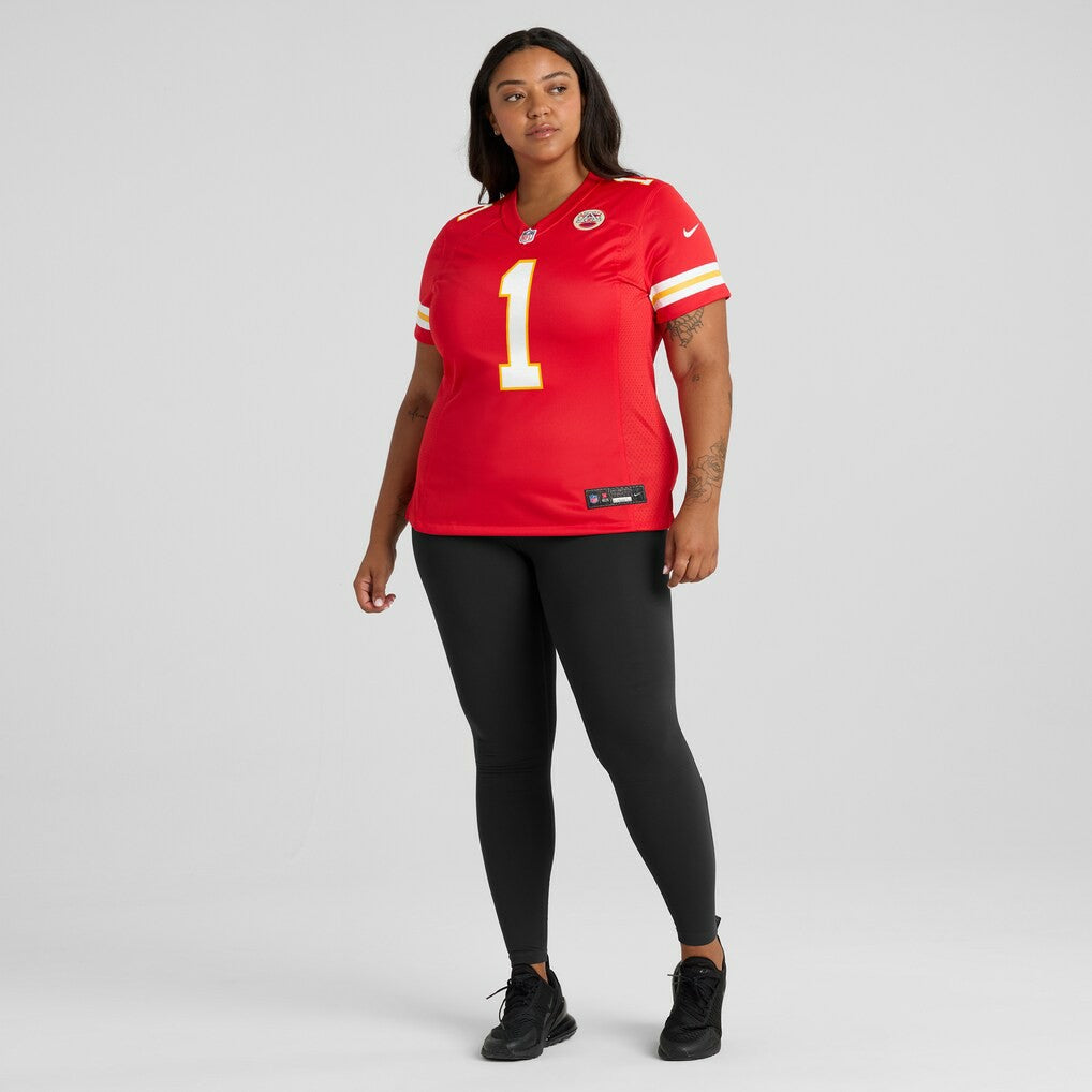 Nike Number 1 Bride Kansas City Chiefs Women's Game Jersey Red