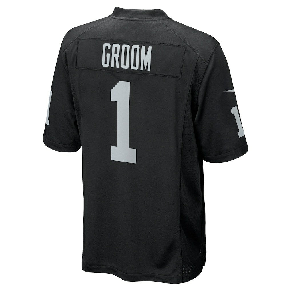 Nike Number 1 Groom Las Vegas Raiders Game Jersey Black