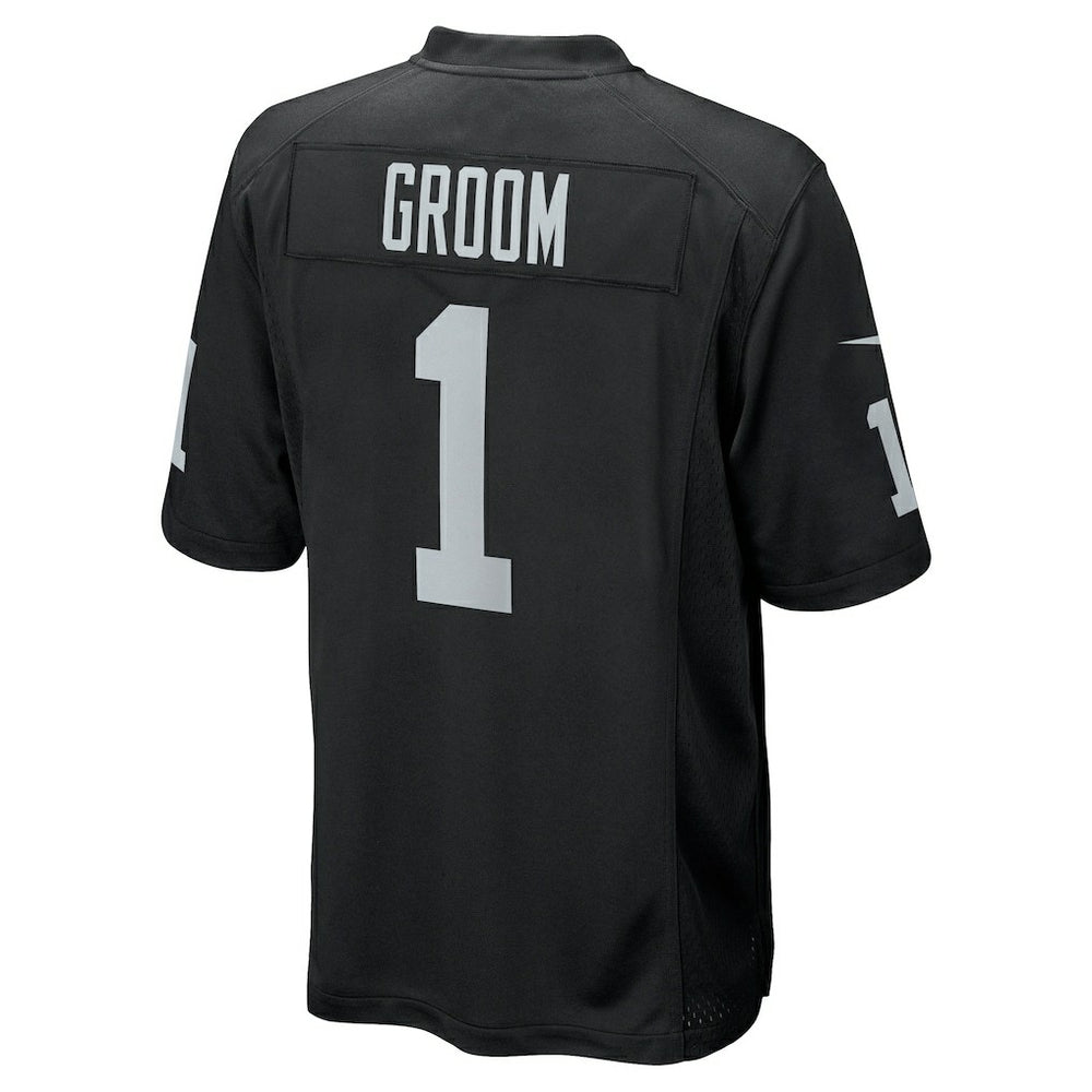 Nike Number 1 Groom Las Vegas Raiders Game Jersey Black