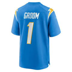Nike Number 1 Groom Los Angeles Chargers Game Jersey Powder Blue