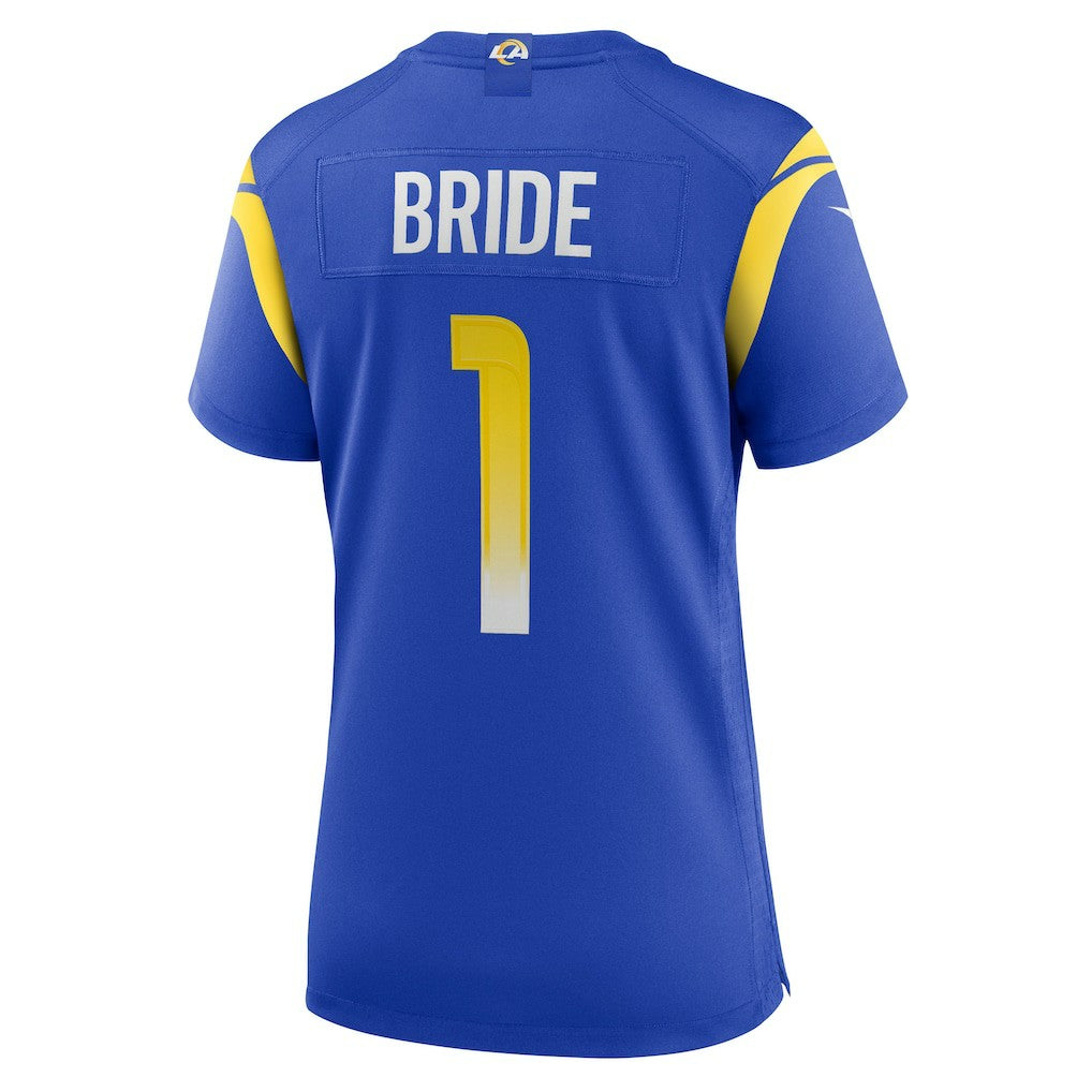 Nike Number 1 Bride Los Angeles Rams Women's Game Jersey Royal