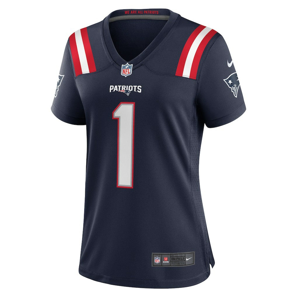 Nike Number 1 Bride New England Patriots Women's Game Jersey Navy