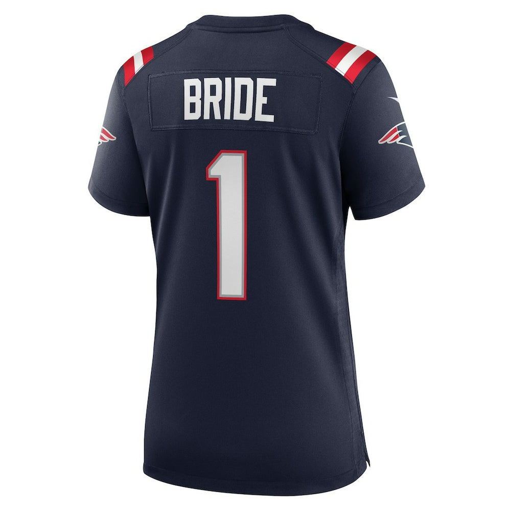 Nike Number 1 Bride New England Patriots Women's Game Jersey Navy