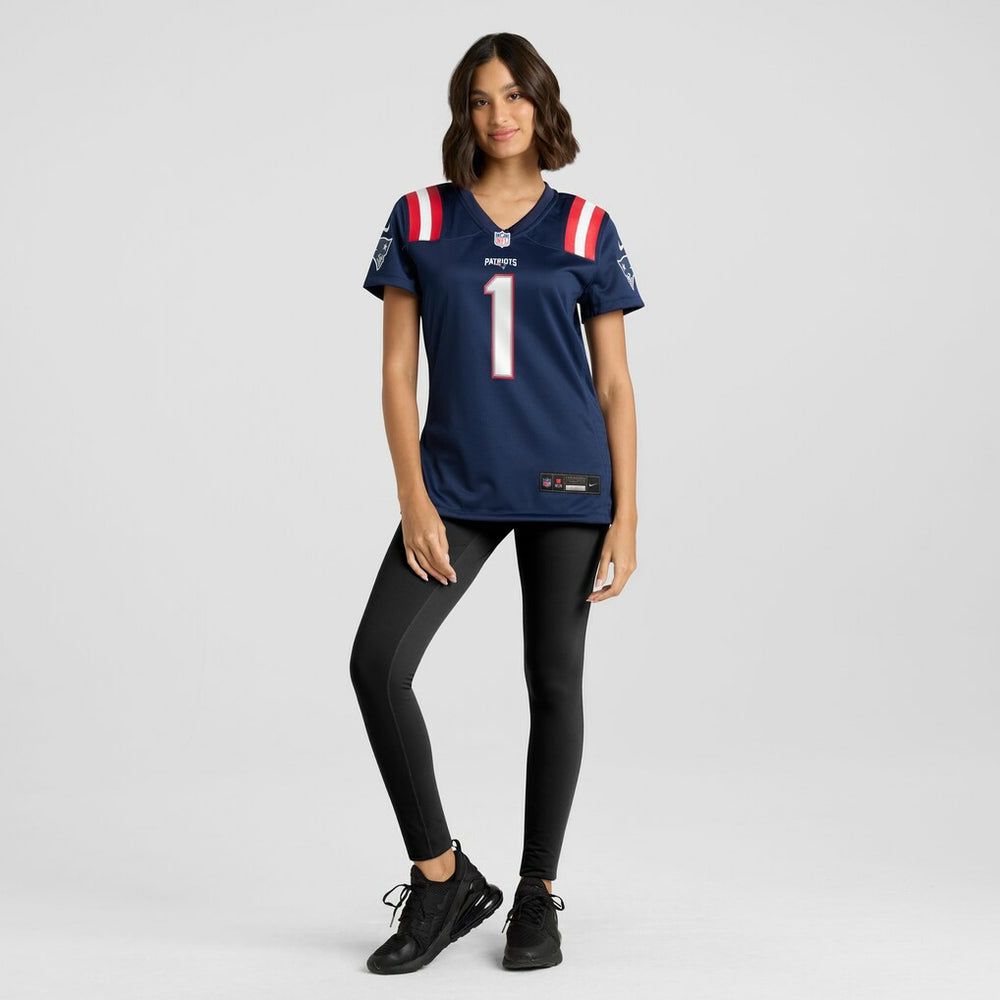 Nike Number 1 Bride New England Patriots Women's Game Jersey Navy