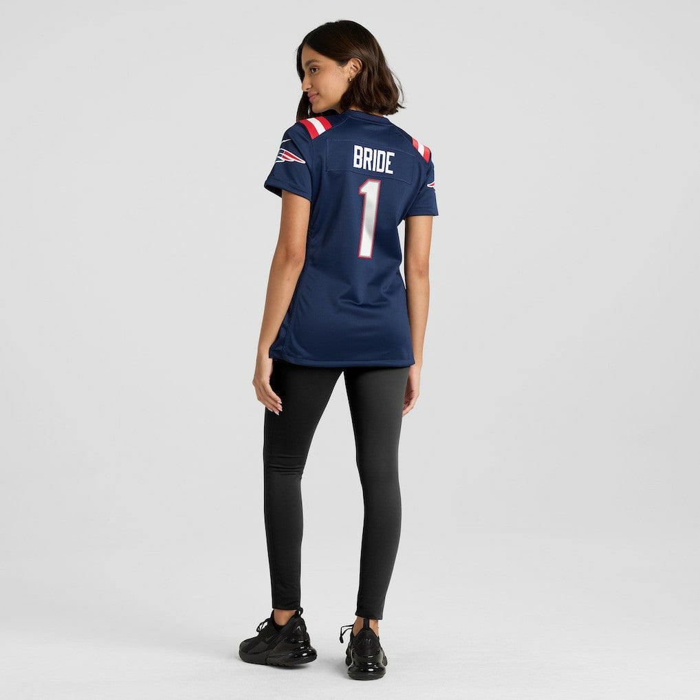 Nike Number 1 Bride New England Patriots Women's Game Jersey Navy