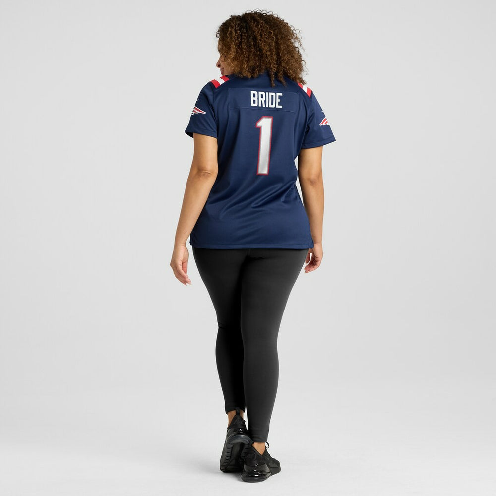 Nike Number 1 Bride New England Patriots Women's Game Jersey Navy