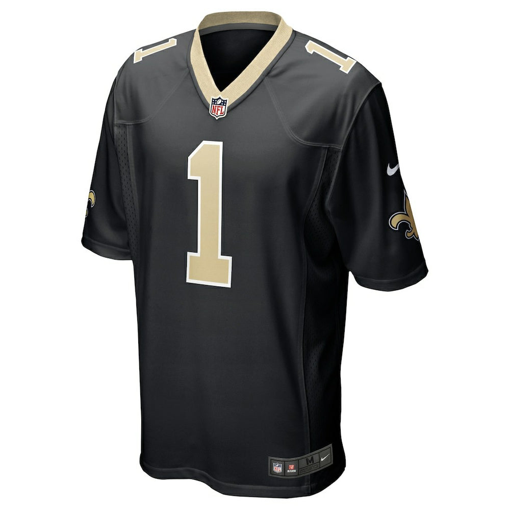 Nike Number 1 Groom New Orleans Saints Game Jersey Black