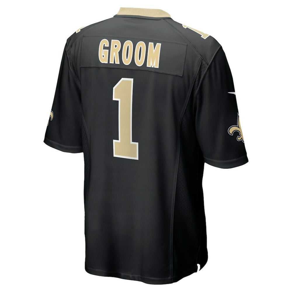 Nike Number 1 Groom New Orleans Saints Game Jersey Black