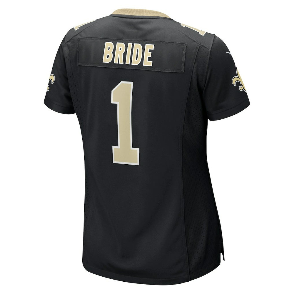 Nike Number 1 Bride New Orleans Saints Women's Game Jersey Black