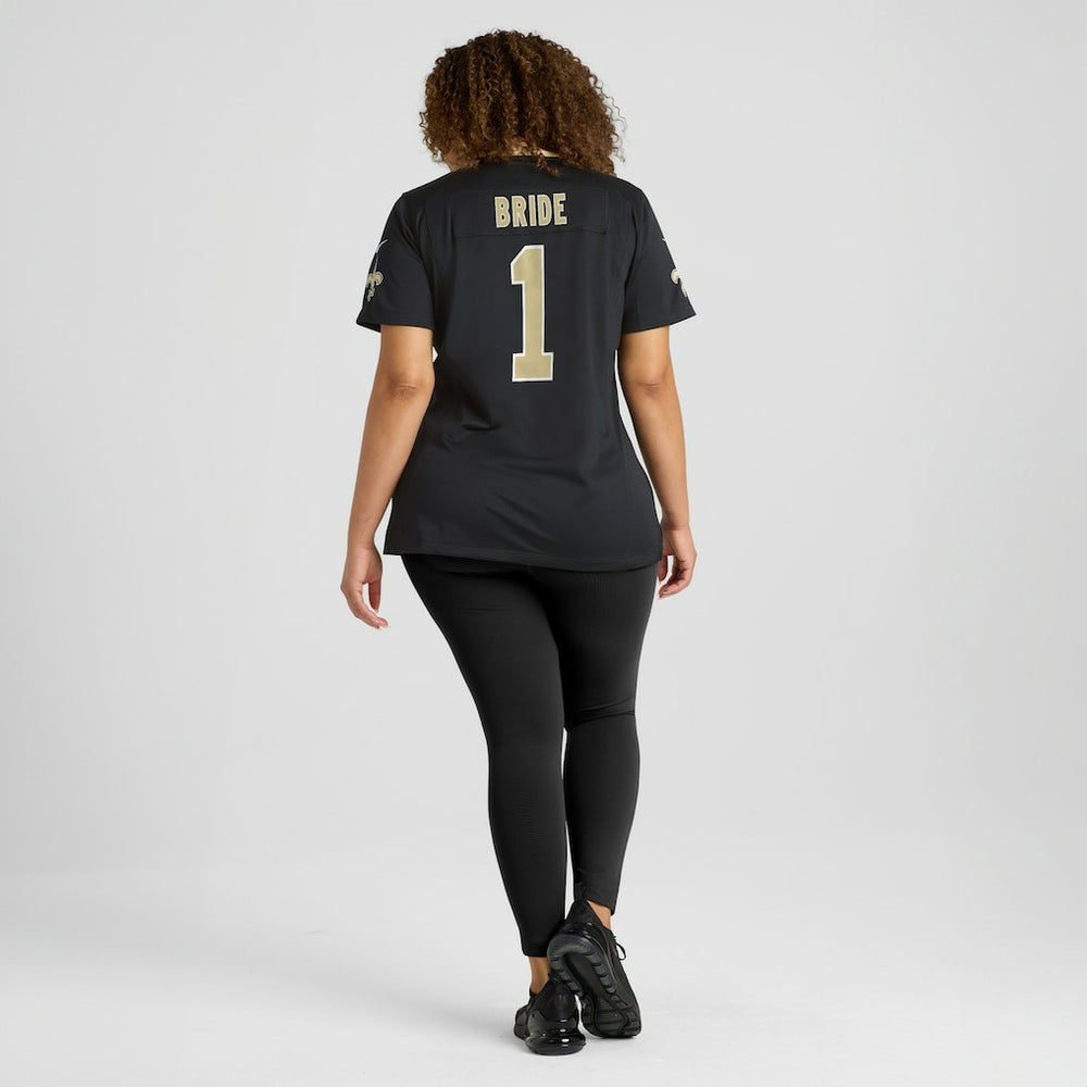 Nike Number 1 Bride New Orleans Saints Women's Game Jersey Black