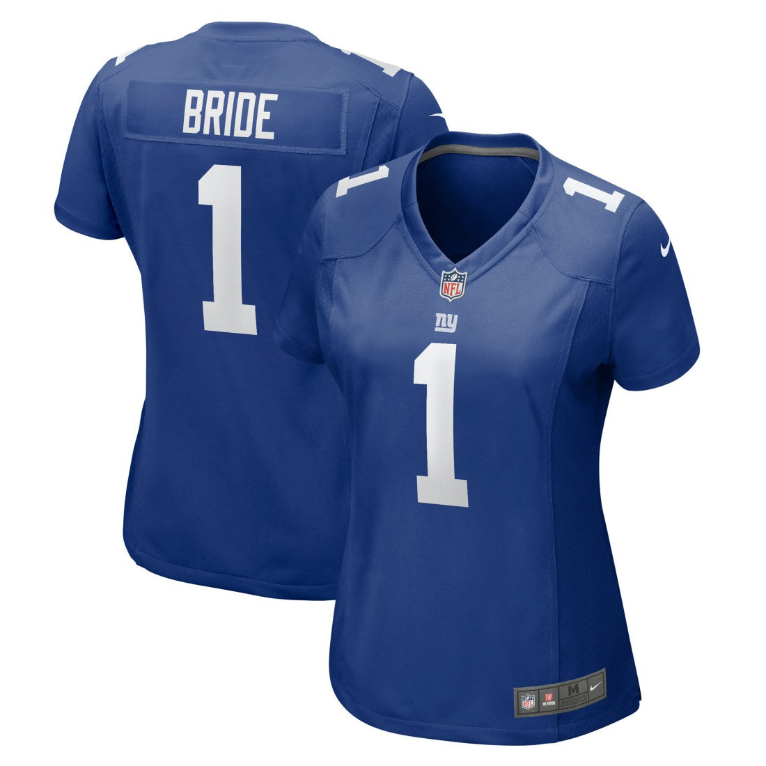 Nike Number 1 Bride New York Giants Women's Game Jersey Royal