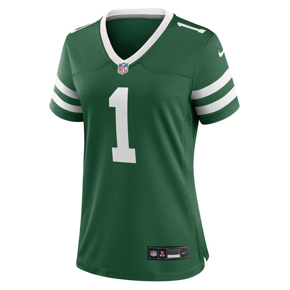 Nike Number 1 Bride New York Jets Women's Game Jersey Legacy Green