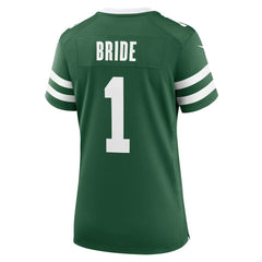 Nike Number 1 Bride New York Jets Women's Game Jersey Legacy Green