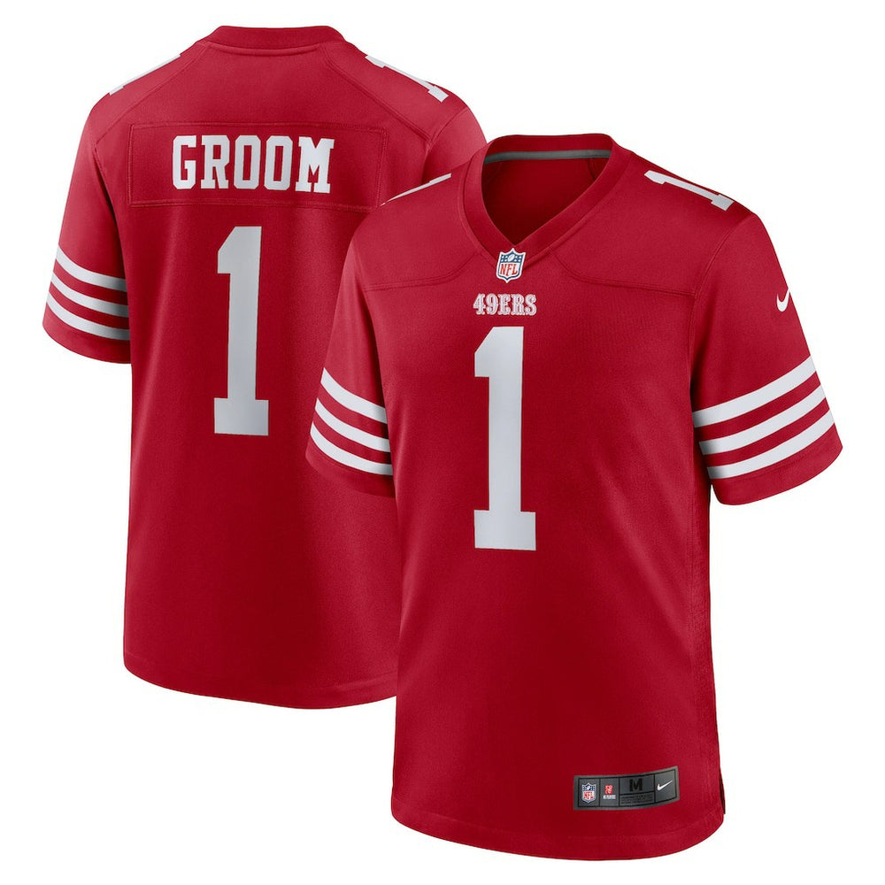 Nike Number 1 Groom San Francisco 49ers Game Jersey Scarlet