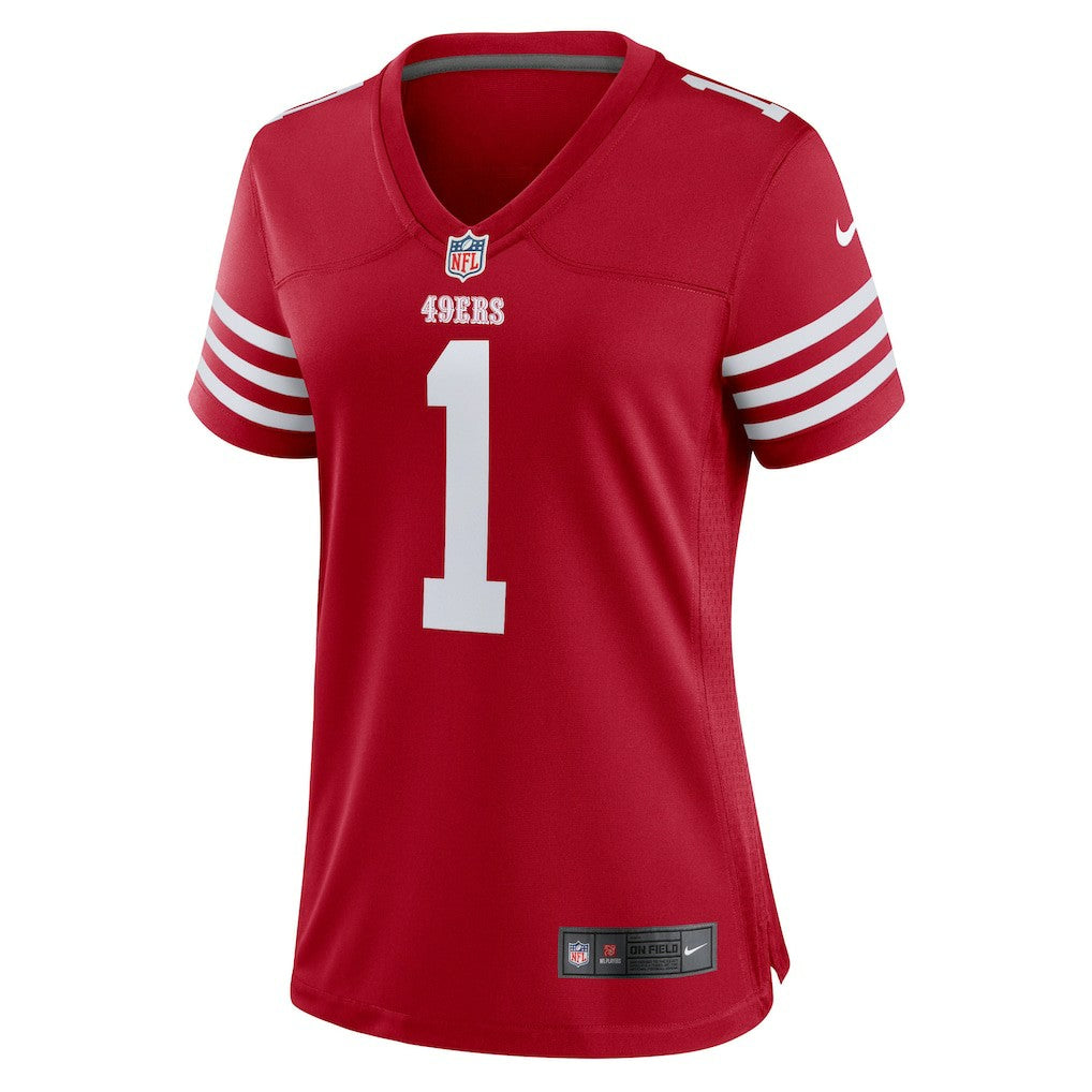 Nike Number 1 Bride San Francisco 49ers Women's Game Jersey Scarlet