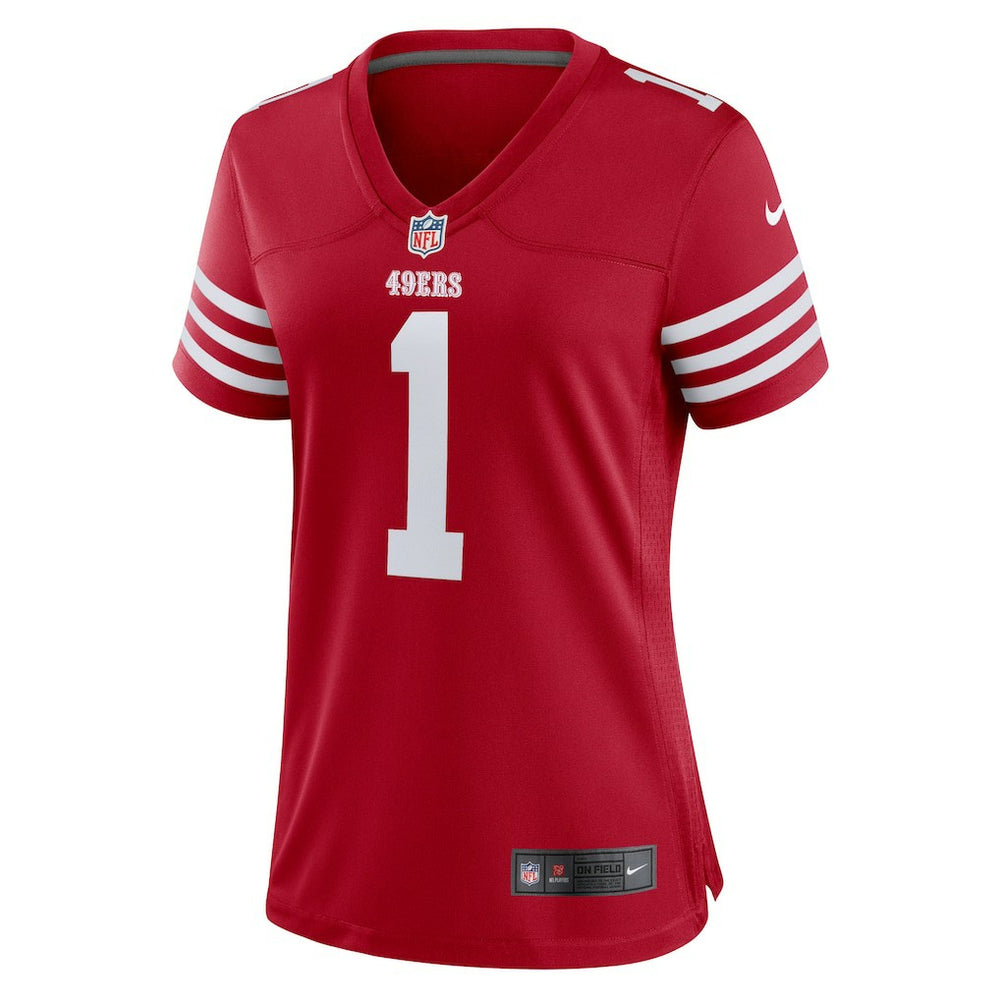 Nike Number 1 Bride San Francisco 49ers Women's Game Jersey Scarlet