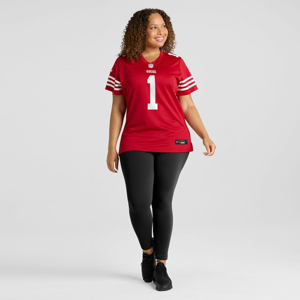 Nike Number 1 Bride San Francisco 49ers Women's Game Jersey Scarlet