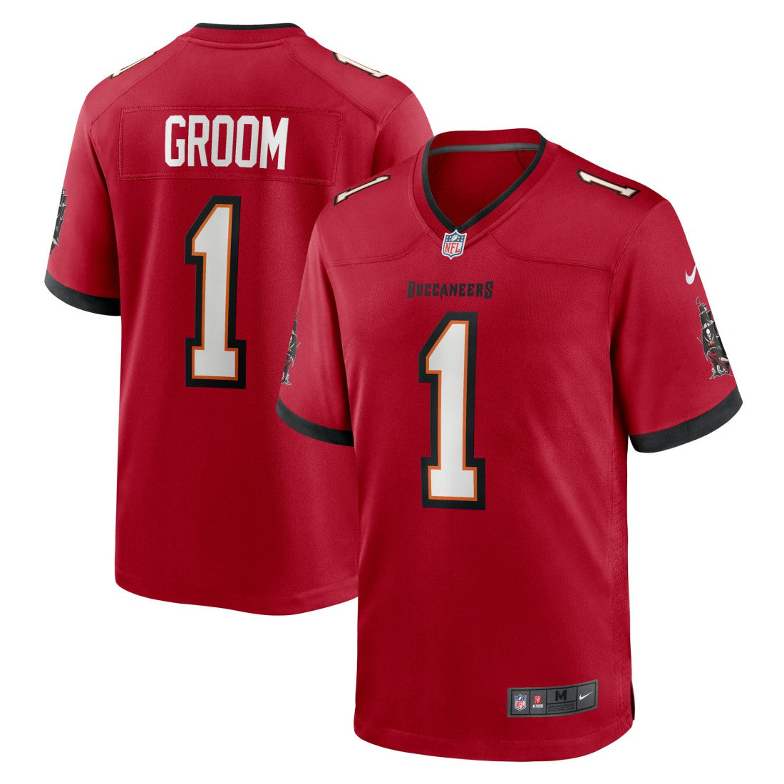 Nike Number 1 Groom Tampa Bay Buccaneers Game Jersey Red
