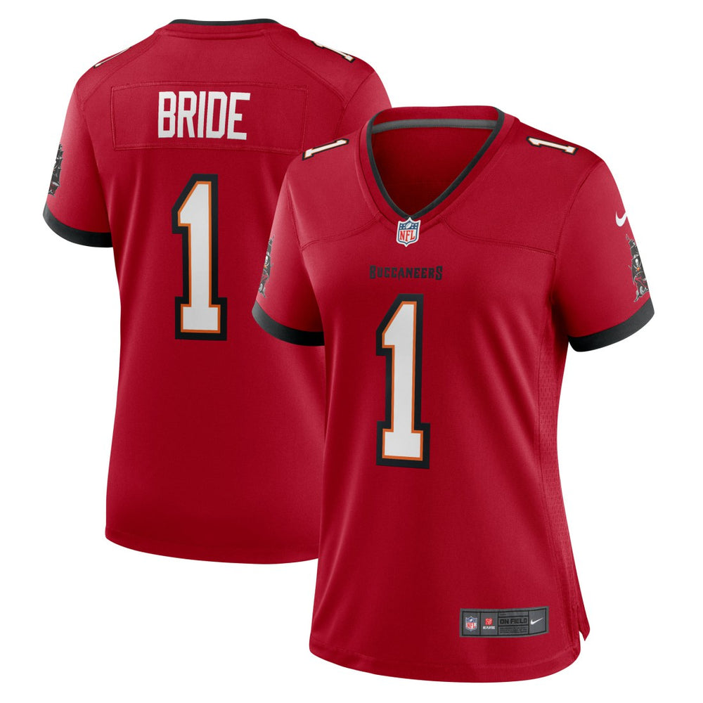 Nike Number 1 Bride Tampa Bay Buccaneers Women's Game Jersey Red