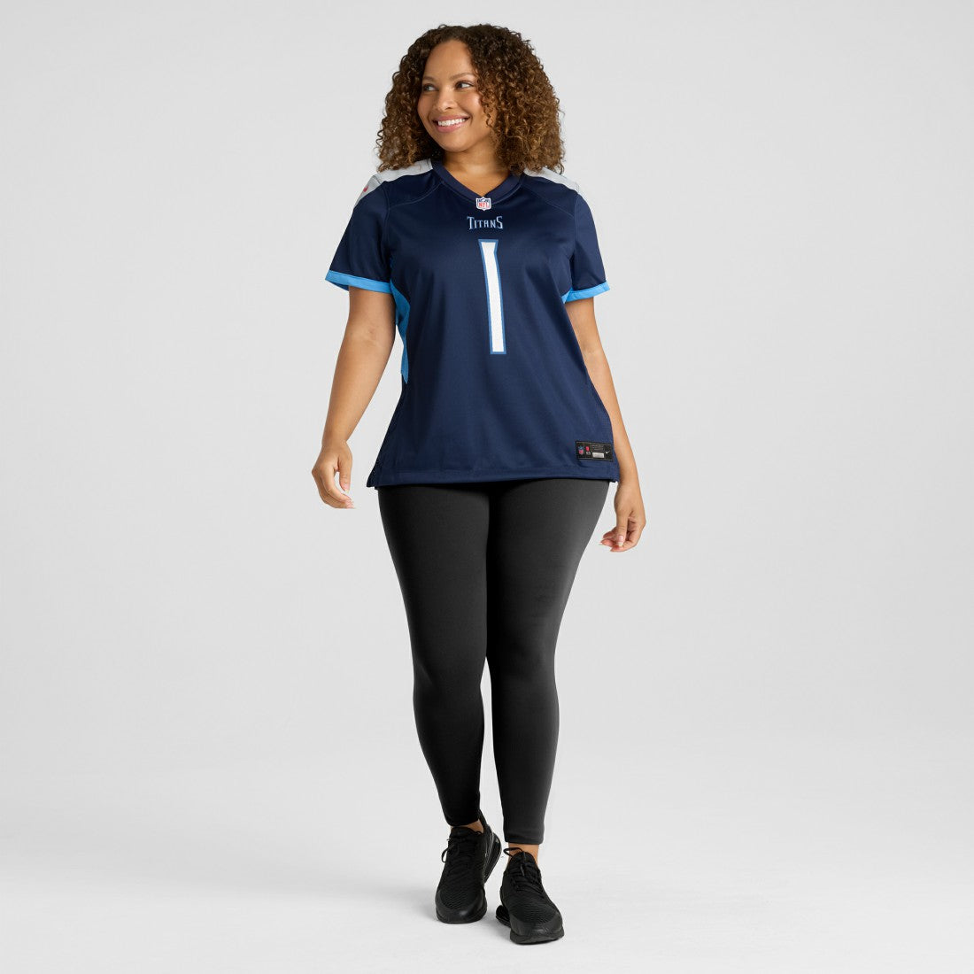 Nike Number 1 Bride Tennessee Titans Women's Game Jersey Navy