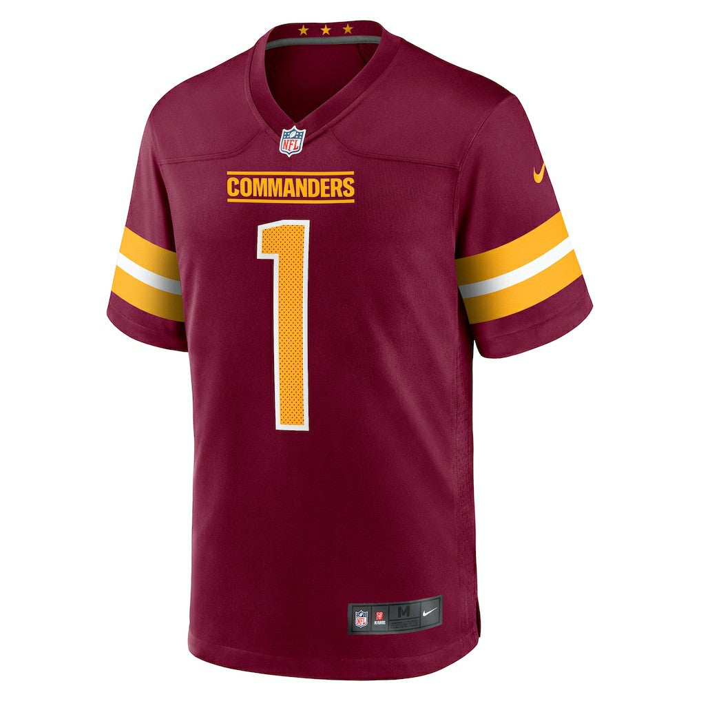 Nike Number 1 Groom Washington Commanders Game Jersey Burgundy
