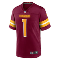Nike Number 1 Groom Washington Commanders Game Jersey Burgundy