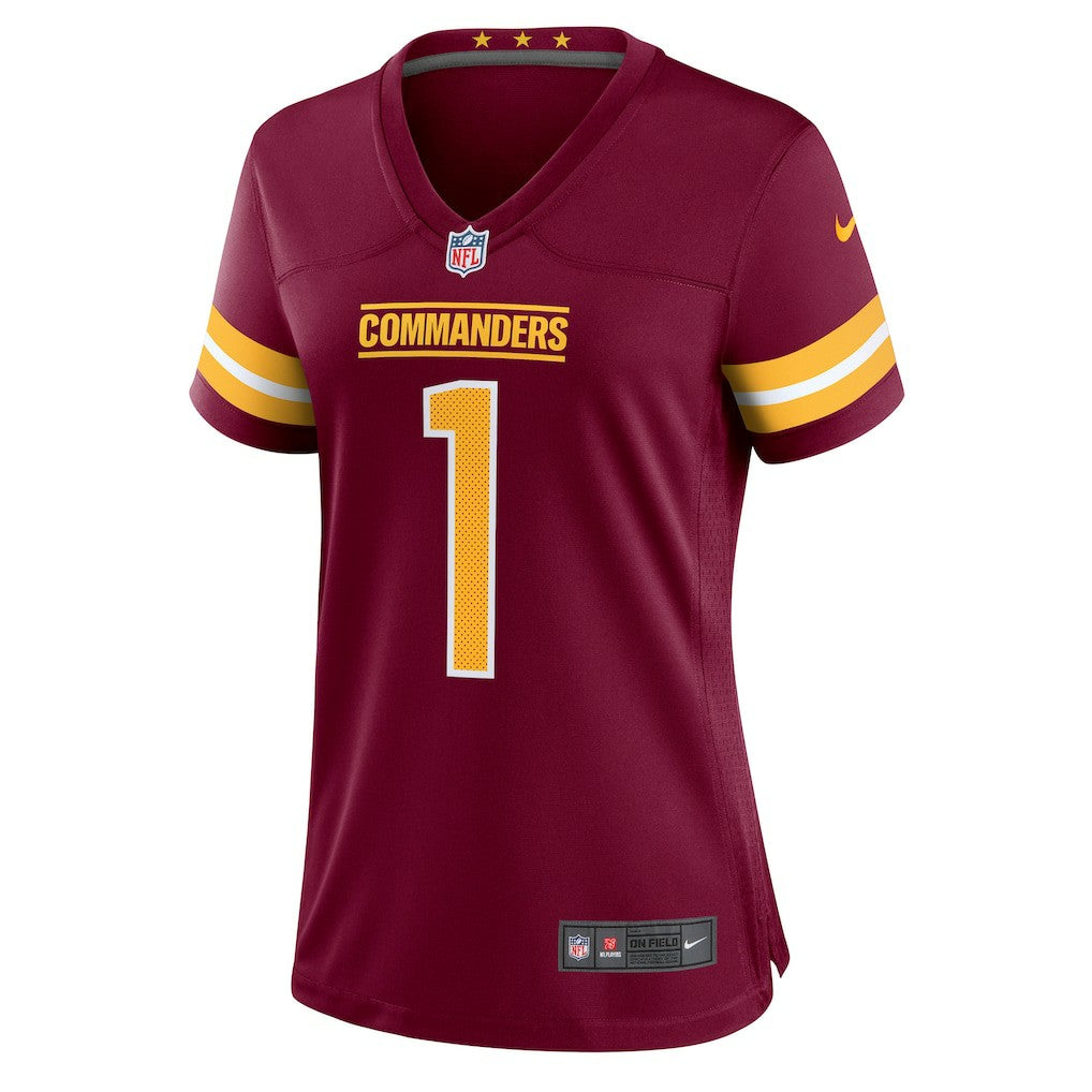 Nike Number 1 Bride Washington Commanders Women's Game Jersey Burgundy