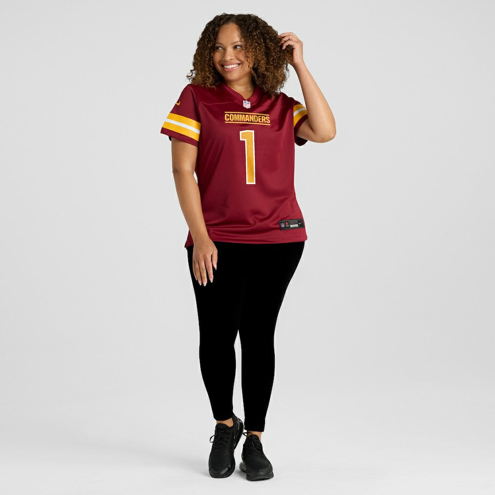 Nike Number 1 Bride Washington Commanders Women's Game Jersey Burgundy