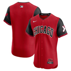 Chicago White Sox Nike 2025 City Connect Elite Jersey - Red/Black - Nike on Sale