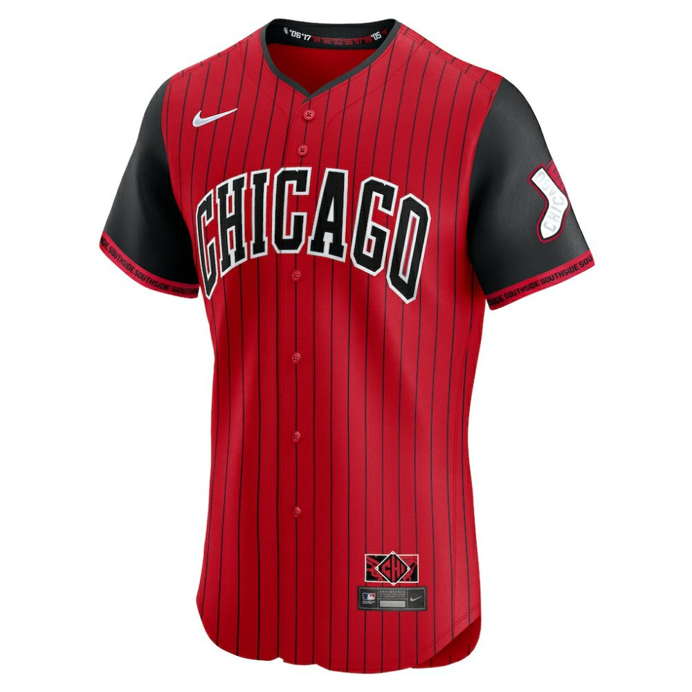 Chicago White Sox Nike 2025 City Connect Elite Jersey - Red/Black - Nike on Sale