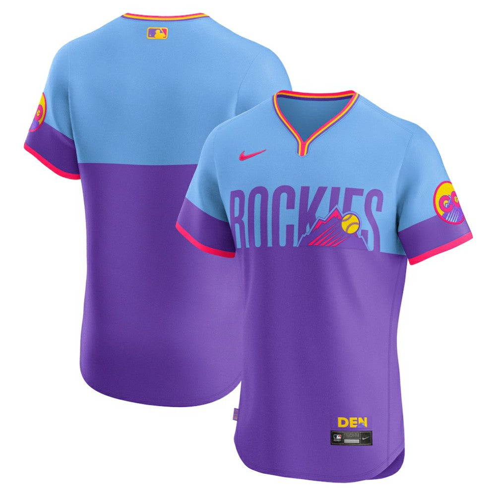 Colorado Rockies Nike 2025 City Connect Elite Jersey - Purple - Nike Lifestyle