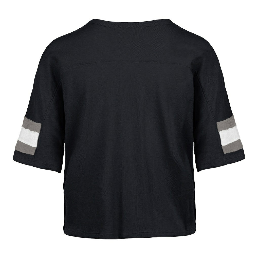 47 brand Dallas Cowboys '47 Women's Double Header Scout Cropped V-Neck T-Shirt Navy