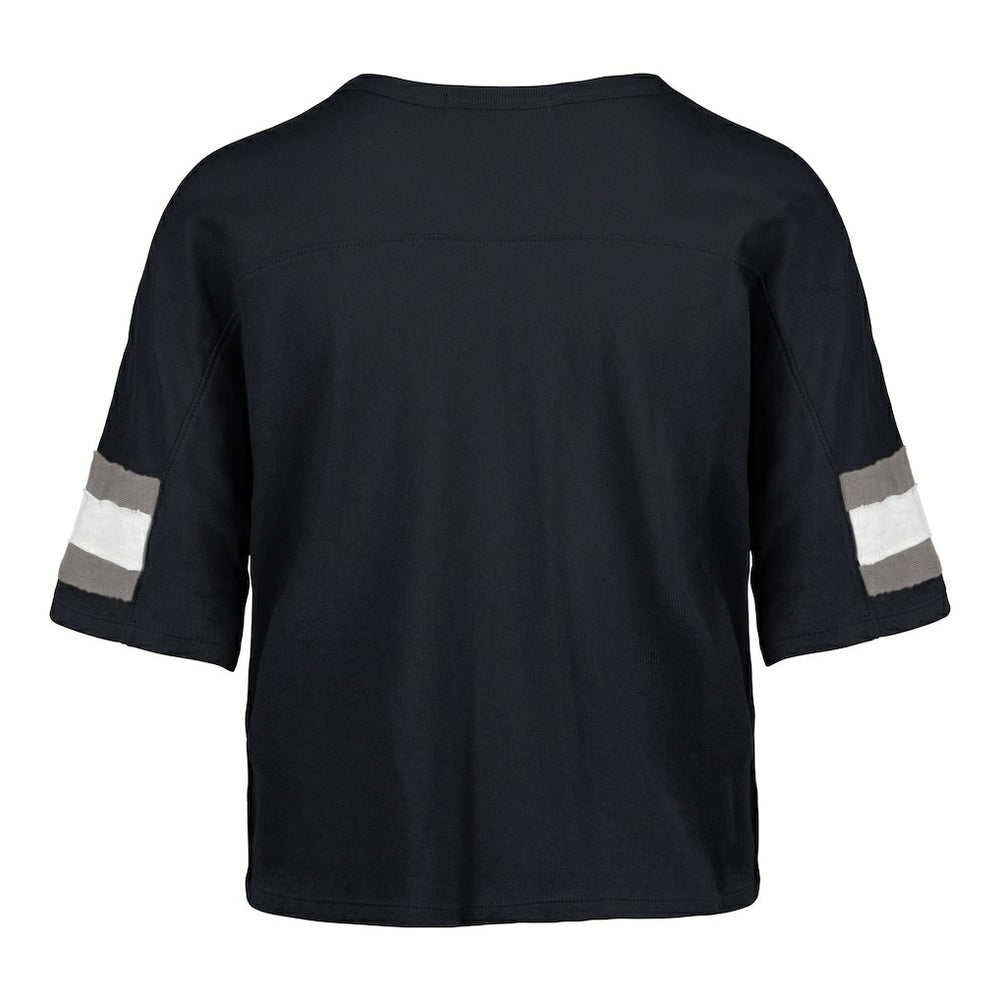 47 brand Dallas Cowboys '47 Women's Double Header Scout Cropped V-Neck T-Shirt Navy