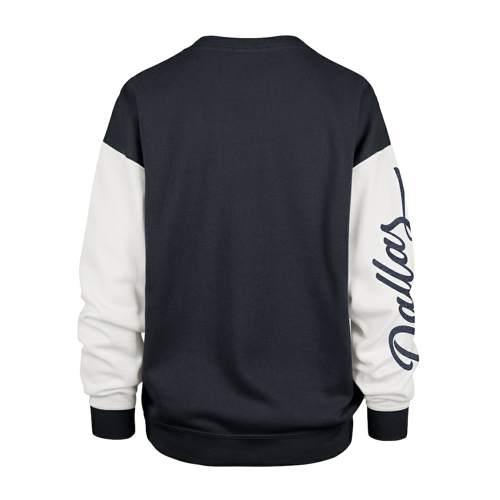 47 brand Dallas Cowboys '47 Women's Double Header Rise Andie Pullover Sweatshirt Blue
