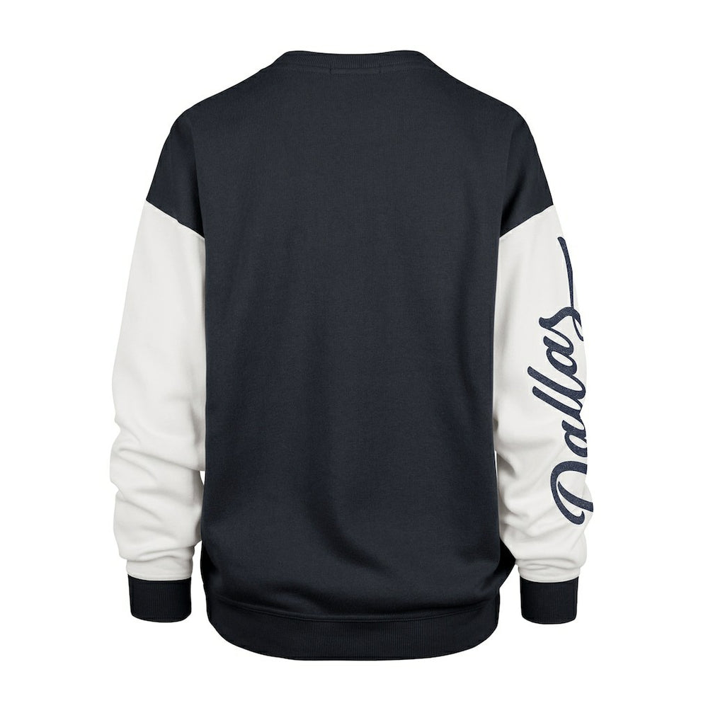 47 brand Dallas Cowboys '47 Women's Double Header Rise Andie Pullover Sweatshirt Blue