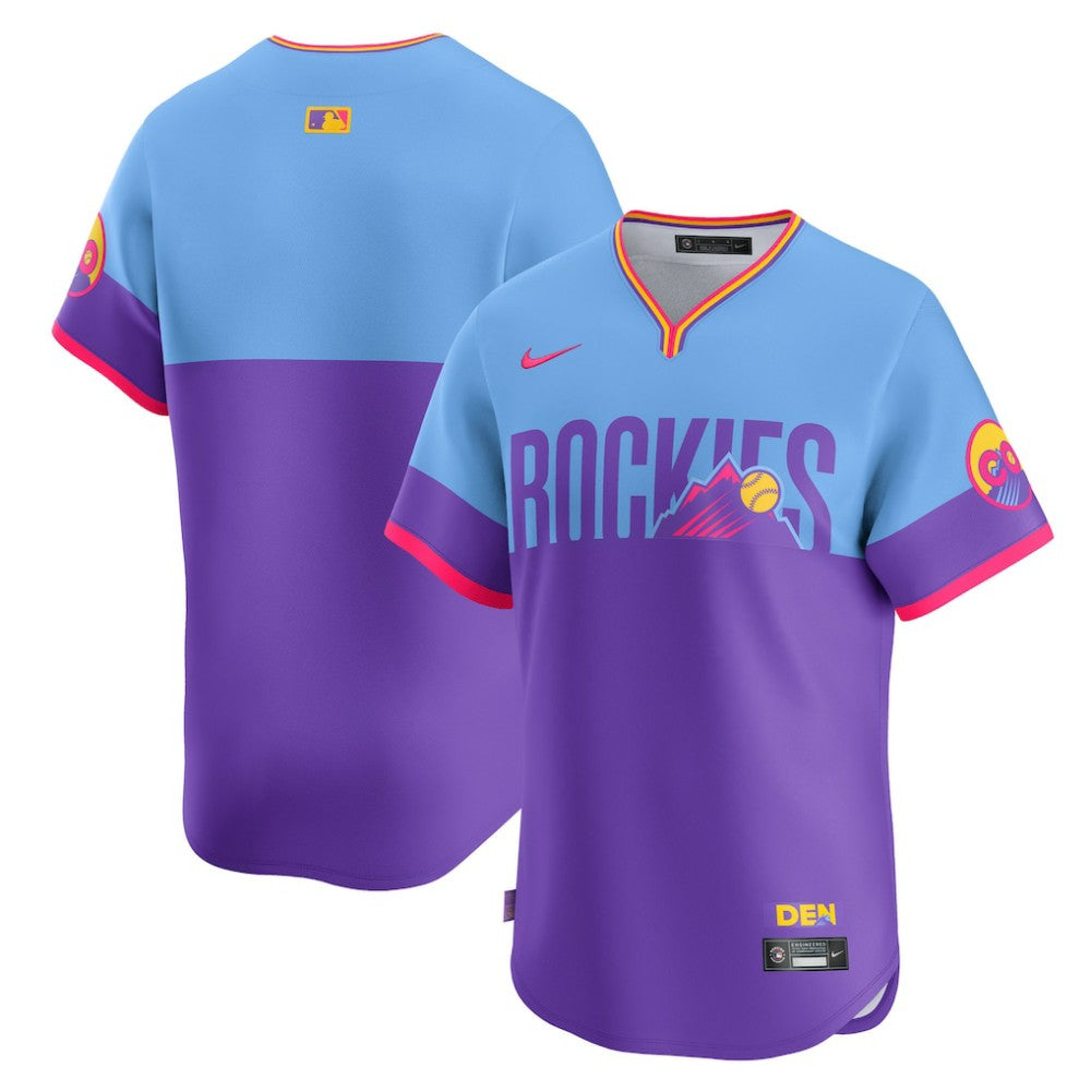 Colorado Rockies Nike 2025 City Connect Limited Jersey - Purple/Light Blue - Nike Lifestyle