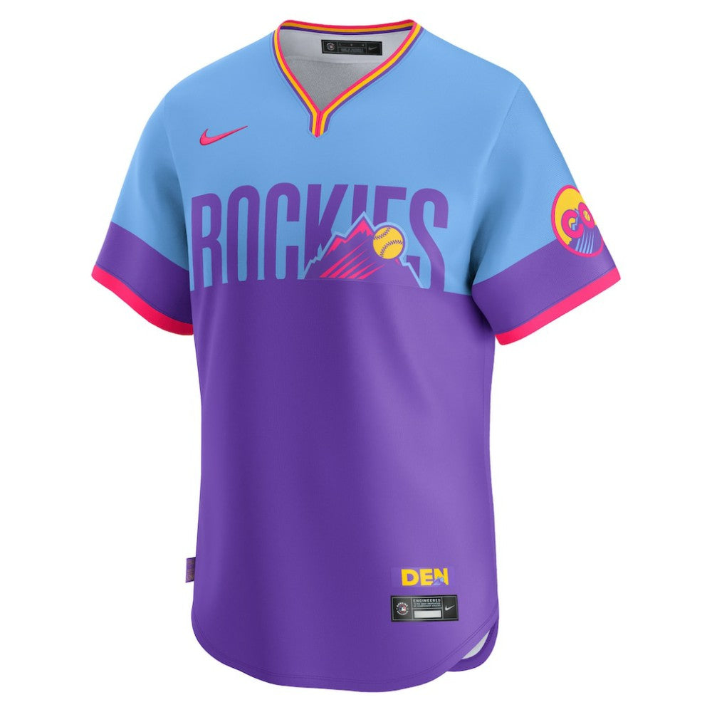 Colorado Rockies Nike 2025 City Connect Limited Jersey - Purple/Light Blue - Nike Lifestyle