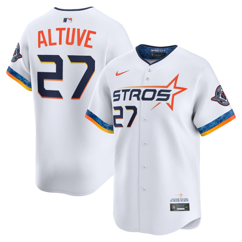 Jose Altuve Houston Astros Nike 2025 City Connect Limited Player Jersey - White - Nike Online